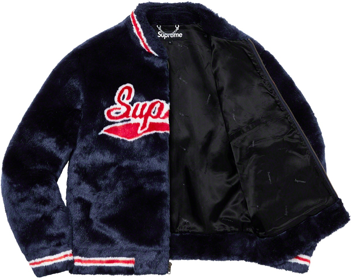 Faux Fur Varsity Jacket view 11